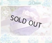 1メートル20円☆2cm幅　無地サテン 　「ピンク」