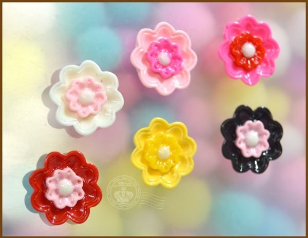 画像2: 10円☆かわいい2色使いのお花