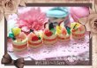 画像1: クレイ*フルーツケーキ丸形Bピンククリーム (1)