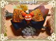 画像3: グログラン　ハロウィンプリントリボン　蜘蛛の巣(オレンジ)/25mm (3)